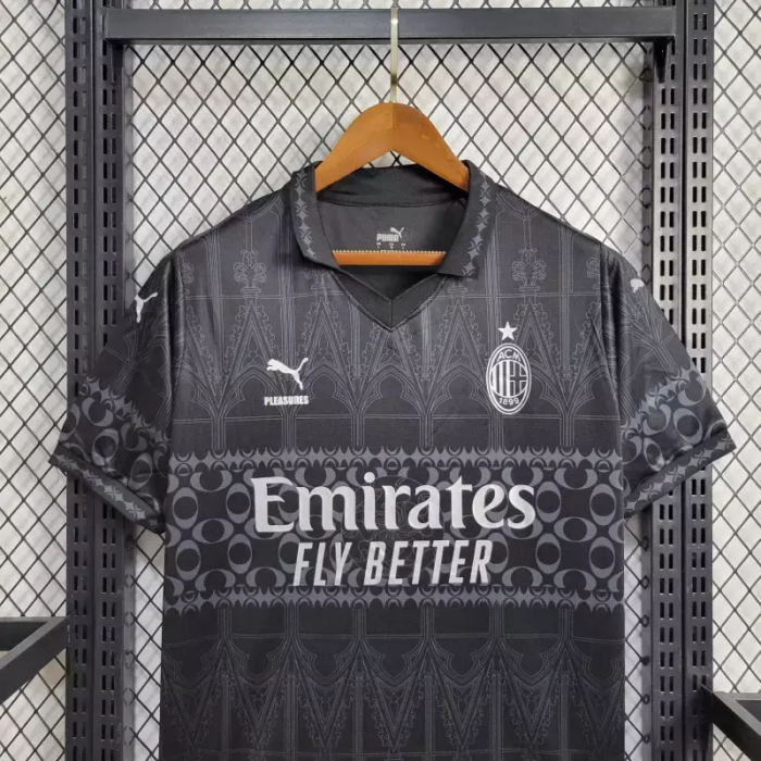 Camisa Milan Home 24/25 - Puma Torcedor Masculina Preta - Lançamento (cópia)