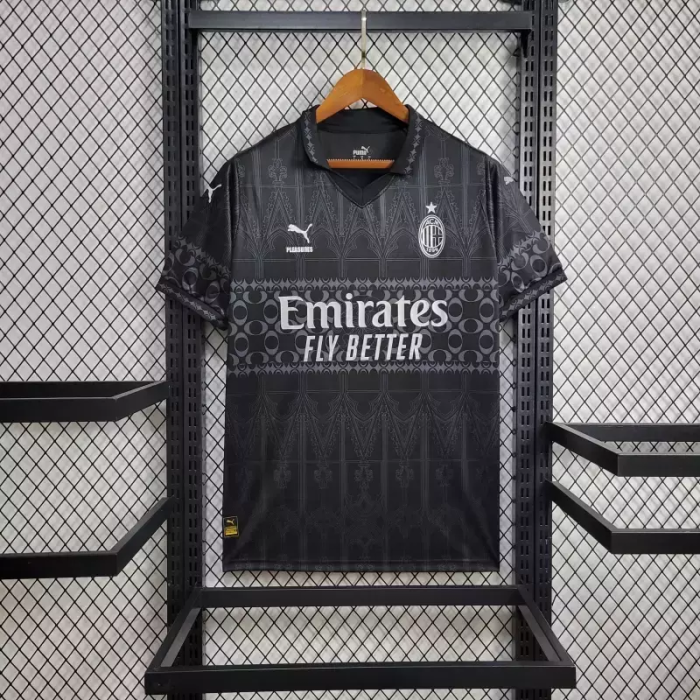 Camisa Milan Home 24/25 - Puma Torcedor Masculina Preta - Lançamento (cópia)